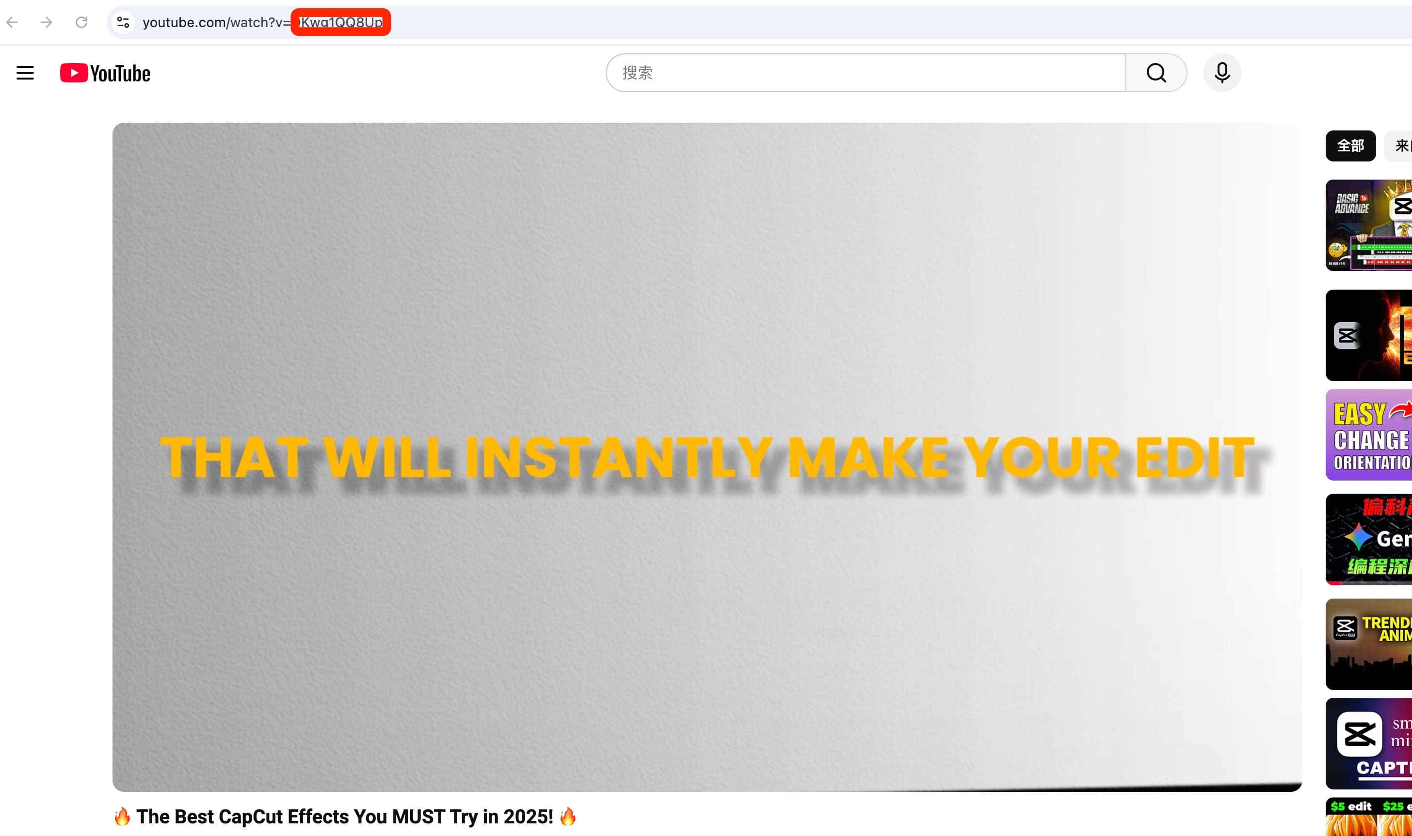 Paste the YouTube URL